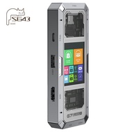 HUB Docking G71 7 in 1 Aluminum Alloy  Smart Screen Display 4K60Hz Upgradeable Docking Station