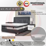 Plastik Sudut Divan / Springbed Warna Putih dan Cokelat