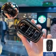 กุญแจรถอัลลอยสังกะสีปกป้องฝาครอบเคสสำหรับ Toyota Hilux Prius Harrier Innova Zenix Vellfire Alphard 2