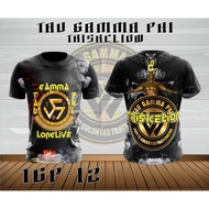 TRISKELION Brotherhood Sublimation T-shirt, Tau Gamma Phi 67th Commemorative Jersey, Unisex Breathab