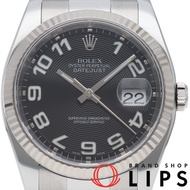 勞力士 Datejust 36 男士腕錶，蠔式同心圓錶盤，Datejust 36 116234 (D淨化草本)，18K 白金/不鏽鋼，黑色，拋光，2005 年款，成色極佳 [二手]