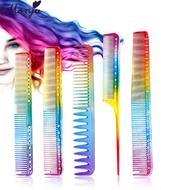 Anti Static Rainbow Hair Comb Double Head Entangled Heat Resistant Low Temperature Straight Comb Pro