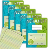 Pack of 5 Writing Books A4 Line Style 3 Without Margin Notebook Line Style 3 German Exercise Book 1s