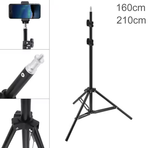 160cm 210cm Selfie Ring Fill Light Portable Tripod Photography Light Stand Fit for Live Photo Studio