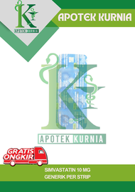 Penurun kadar kolestrol generik per strip( Simvastatin ) 10 & 20 mg