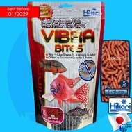 Hikari VibraBites Baby / XL อาหารปลาเร่งสีสด รูปทรงหนอนแดง เหมาะกับปลาเขตร้อน อาหารปลากัด ปลาปอม หาง