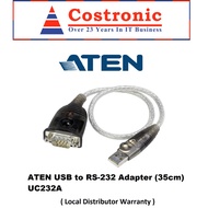 ATEN USB TO RS-232 ADAPTER (35CM) UC232A ( 1 Year Local Warranty from Simpy Connect )