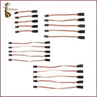 [kokiya] 5pcs Male to Female Servo Extension   Cable 3 Pin Futaba JR Connector 50mm