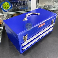 Workpro WP two-drawer iron toolbox282005 Size 460x240x220mm blue Workpro tool box Workpro toolbox