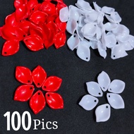 Kelopak bunga kecil /100 PICS -Bisa pilih warna -Kelopak bunga mawar-akrilik bunga-manik manik bunga