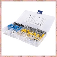[h3w732xnj.ph] 390Pcs AWG (2 4 6 8 10 12 14 16) Wire Ferrules Kits Crimp Terminal Connector Sleeves 