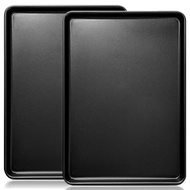 TEMU 2pcs Heavy-duty Baking Pan Set, 17.5""x11.8"" Carbon Steel Set - Extra Large Cooking , Baking P