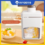 Manual Ice Maker Kitchen Tools 24cm High Manual Shaving Ice Machine Kitchen Bar Supplies Stainless Steel Ice Machine Ice Cube Mold ABS Ice Blender Household IVY