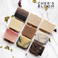 Cher สบู่น้ำมัน (Handmade soap) สบู่สมุนไพร สบู่ทำมือ  สบู่สคลับกาแฟ นมแพะ สบู่อโวคาโด สบู่รังไหม ชา