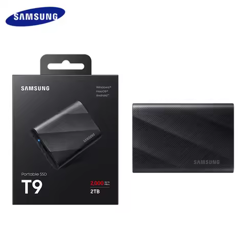 Samsung Portable SSD T9 USB 3.2 Type-C NVMe PSSD Solid State Drive 1TB 2TB 4TB Max 2000Mb/s Hard Dri