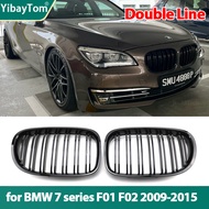 Car Front Kidney Grilles Racing grill for BMW 7 Series F01 F02 F03 F04 2009-15 Dual line Double Slat
