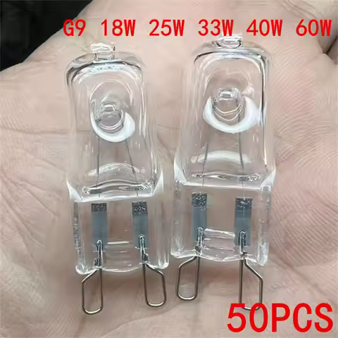 Eco Halogen Light Bulbs G9 230V Inserted Beads Crystal Lamp 18W 25W 33W 40W 60W LED Replacement Caps