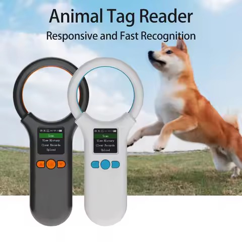 【New】W91A 1.44 inch TFT LCD Screen FDX-B ISO11784/85 Dog Cat Chip Handheld Chip Reader BT+USB+2.4G S