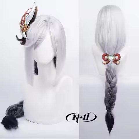 ND Shenhe Cosplay Wigs Hairpiece Genshin Impact Cosplay Hair Wigs for Comic Con Coser Costume Theme 