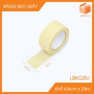 Combo of 6 rolls of paper tape - Writeable paper tape, blocking paint color - Size 4.8cm x 25m -L.BK