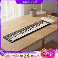 magideal Foldable 49-Key Roll-up Piano Compact Roll-up Piano Keyboard Soft Keyboard with Speaker Edu