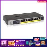 [sgstock] NETGEAR (GS108LP) 8-Port Gigabit Ethernet Unmanaged PoE Switch - with 8 x PoE+ @ 60W Upgradeable, Desktop/Rack
