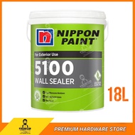 NIPPON PAINT 18L Nippon Paint 5100 Exterior Wall Sealer for Interior & Exterior (White)