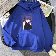 Vermeil in Gold Japanese Anime Hoodies Waifu Vermeil Printed Sweatshirts Japan Senpai Mens Hentai Pu
