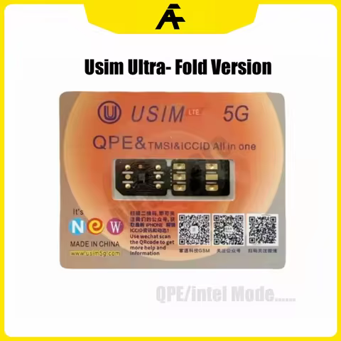 Usim Ultra Fold Version with QPE Intel Smart Mode for All iPhone IOS26 18 17 Models