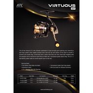 ATC VIRTUUS CF 800 SPINNING REEL POWER HANDLE CARBON FIBER BODY