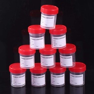 10PCS 60ML Plastic Cup Container Disposable Urine Collection Sample Cup Specimen Bottle Container Wi