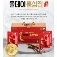 Korean red ginseng allday tonic / Premium 6-year-old red ginseng drink/ Red Ginseng Gift Set 1.5L - Genuine Korean ginseng ( 50mlx 30 packs)