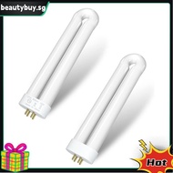 Replacement Light Bulb for 15W Bug Zapper- U Shaped Twin Tube, 15W-BL, 4-Pin Base, Fits T6 Lamp, 2 P