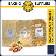 KBI ROASTED PEANUT POWDER / CHUNK / CHUNK MINI HALAL 1KG