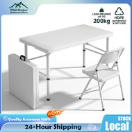 [WTHB Outdoor]Foldable Table 76cm/1.22/1.52/1.8m Portable Folding Table for Camping Event Catering D