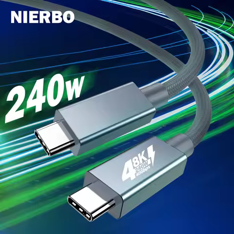 NIERBO USB C Cable USB 4.0 Thunderbolt 4 TypeC Male to Male 8K@60hz Video 40Gbps Data Transmission 2