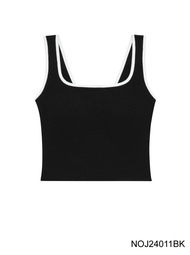 (Set 6 ชิ้น) [Online Exclusive] Sabina Bra Tops Loungewear เสื้อกล้าม รหัส NOJ24011BK - สีดำ