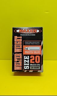 (🈹$10件/不能盡錄)、全新貨品、市場少有/台灣製造、MAXXlS WELTER WEIGHT 451 20x1.25/1.35 單車法咀內胆、只有126g重、實物圖片(每條計算)