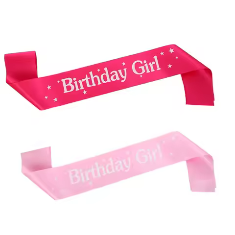 Birthday Girl Sash for Girls Women 13th 16th 18th 20th 21st Happy Birthday Party Decoration Supplies