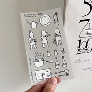 Frank田s Kitchen - Transparent Sticker Sheet by September Spring