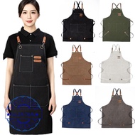 Canvas Cotton Apron Fashion Work Apron E6q3