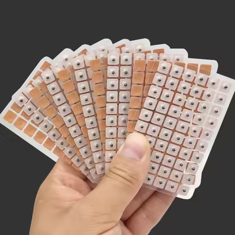 600Pcs Cowherb Seed Ear Stickers – Natural Ear Massage Patches for Relaxation, Soothing Comfort, and