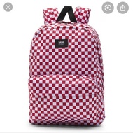 vans old skool III backpack 紅白棋盤後背包/休閒/潮牌