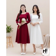 Simple Midi Dress casual Korean Style Dress Dress Korean Style