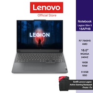 Lenovo Notebook Legion Slim 5 16APH8 - (82Y90006TA) – R7 7840HS/ 16GB / 512GB (Storm Grey)