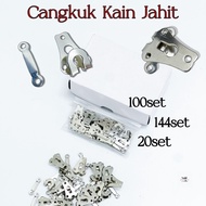 Cangkuk Seluar Jahit Hook & Bar Sewing Closure untuk Seluar Skirt Dress 20/100/144 Set