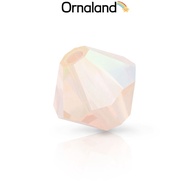 24pcs Preciosareg Beads Czech Bicone(451 69 302 Rondelle) 70120 20000 Light Rose AB 2x 4mm Hole: 0.8