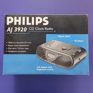 飛利浦（Philips）AJ3920 CD 時鐘收音CD機 #能開機 擺放多年 不知能否正常運作平售$120