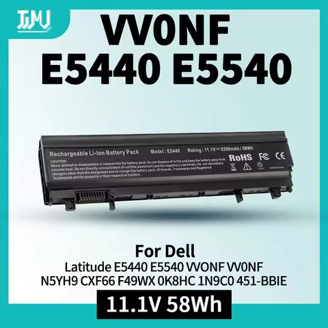 Laptop Battery for Dell Latitude E5440 E5540 Battery Type VVONF VV0NF N5YH9 CXF66 F49WX 0K8HC 1N9C0 