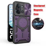 Casing For Xiaomi POCO X8 Pro Max 2026 5G 4G Case Shockproof Magnetic Holder Car Ring Cover For Mi P